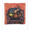 AIZPIRI Paul - Lithographie originale "La corbeille de fruits" 65x50cm
