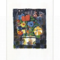 AIZPIRI Paul - Lithographie originale "Le bouquet de fleurs" 76x56cm