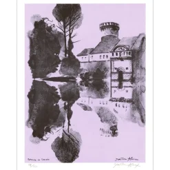 ALAUX Jean-Pierre - Lithographie "Beauté de l'Europe 02" 32x25cm - 1971