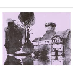 ALAUX Jean-Pierre - Lithographie "Beauté de l'Europe 02" 32x25cm - 1971