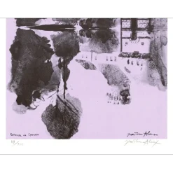 ALAUX Jean-Pierre - Lithographie "Beauté de l'Europe 02" 32x25cm - 1971