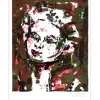 ALDE Yvette - Lithographie originale "Portrait" 27x21cm - 1963