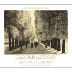 ALTMAN Harold - Lithographie "Exposition Galerie Sagot Le Garrec, Paris" 63x76cm - 1982