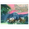 AMBILLE Paul - Lithographie originale "Les grandes écuries" 56x76cm