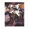 AMBILLE Paul - Lithographie originale "Casaque rose" 45x37cm