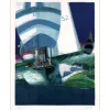 AMBILLE Paul - Lithographie originale "Voilier" (papier vélin) 76x56cm