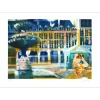 AMBILLE Paul - Lithographie originale "Place des Vosges" 44x62cm