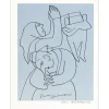 AMBROGIANI Pierre - Lithographie "Personnages" 32x25cm