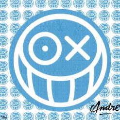 ANDRÉ Saraiva - Lithographie "Love Tripping - Blue Edition" - 19x19 cm - 2022