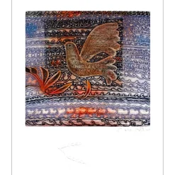 ARBARETAZ Jean-Louis - Gravure originale à l’eau-forte "L'Oiseau droit" 76x56cm