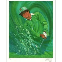 ARRIGONI-NERI JF - Lithographie originale "Le Golfeur" 55x75cm