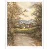 ARTAUD Gilbert - Lithographie originale "Le Bourg" 76x54cm