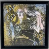 ARTISTE OUVRIER - Peinture sur toile "Beethoven d'après Klimt" 30x30cm - 2021