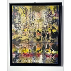 ARTISTE OUVRIER - Peinture originale sur toile "Osaka 50x40cm - 2021