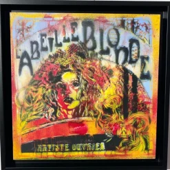 ARTISTE OUVRIER - Peinture sur toile "L'abeille blonde" 30x30cm - 2021