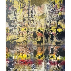ARTISTE OUVRIER - Peinture originale sur toile "Osaka 50x40cm - 2021