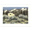 BABOULÈNE Eugène - Lithographie originale "La Provence, La montagne grise" 38x56cm - 1992