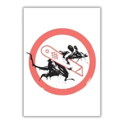 BANKSY - 2 affiches "Cut and Run" 59x42cm - 2023 - Glasgow - Official prints of the exhibition !