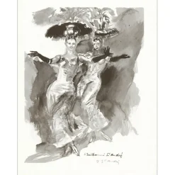 BERTHOMMÉ SAINT ANDRÉ Louis - Lithographie "Carnaval" 33x25cm