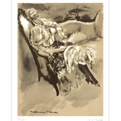 BERTHOMMÉ SAINT ANDRÉ Louis - Lithographie "Femme" 32x25cm - 1971