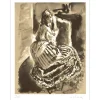 BERTHOMMÉ SAINT ANDRÉ Louis - Lithographie "Femme 2" 32x25cm - 1971