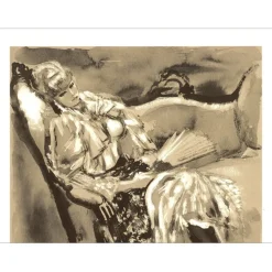 BERTHOMMÉ SAINT ANDRÉ Louis - Lithographie "Femme" 32x25cm - 1971