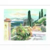 BLOUIN Georges - Lithographie originale "Le chemin" 37x55cm