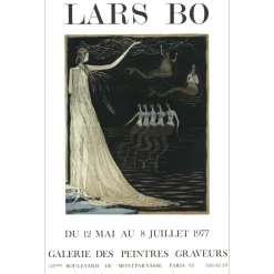BO Lars - Lithographie "Exposition des Peintres Graveurs, Paris" 70x45cm - 1977