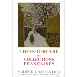 BONNARD Pierre - Lithographie "Galerie Charpentier, Paris" 75x51cm - 1962