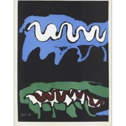 BORES Francisco - Lithographie originale "Composition, la terre" 35x26cm - 1937