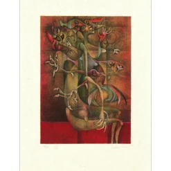 BOUCHÉ Frédéric - Lithographie "La mandragore" 65x48cm
