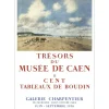 BOUDIN Eugène - Lithographie "Exposition Galerie Charpentier" 73x52cm - 1958