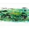 BOUN - Lithographie et aquarelle "Composition 01, exemplaire 1/6" 35x50cm - 2016