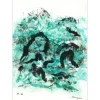 BOUN - Lithographie et aquarelle "Composition 04, exemplaire 3/6" 35x50cm - 2016