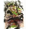 BOUN - Lithographie et aquarelle "Composition 02, exemplaire 3/6" 35x50cm - 2016