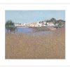 BOURRIÉ André - Lithographie originale "L'arrivée port de Noirmoutier" 34x39cm