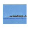 BOURRIÉ André - Lithographie originale "Scintillement en bleu" 56x76cm