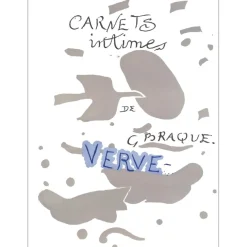 BRAQUE Georges - Lithographie "Carnets intimes" 35x26cm - 1955