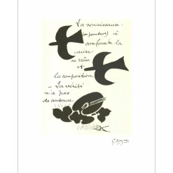 BRAQUE Georges - Lithographie "La Renaissance" 60x45cm