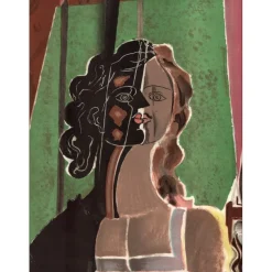 BRAQUE Georges - Lithographie "Portrait de femme" 35x26cm - 1939