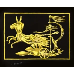 BRAQUE Georges - Lithographie "Le char de Médée" 45x58cm - 1988