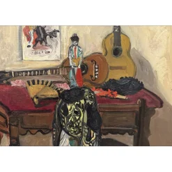 BRAYER Yves - Huile sur Toile  "Table du Torero" - 55x46cm (10F)