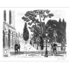 BRAYER Yves - Lithographie originale "Devant le palais" 50x70cm