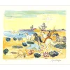 BRAYER Yves - Lithographie originale "Gardian en Camargue" 45x56cm