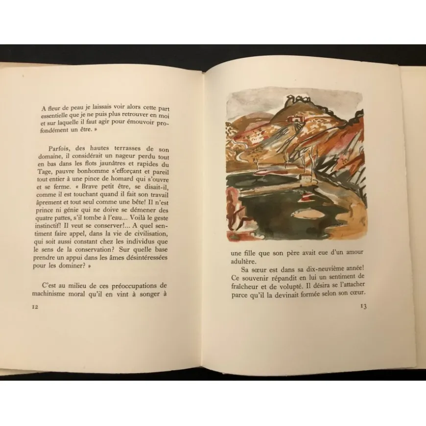 BRAYER Yves - Ouvrage illustré "Du sang, de la volupté et de la Mort" - Suite de 26 Lithographies originales en couleurs