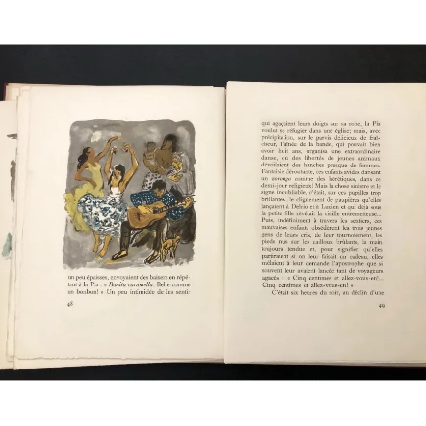 BRAYER Yves - Ouvrage illustré "Du sang, de la volupté et de la Mort" - Suite de 26 Lithographies originales en couleurs