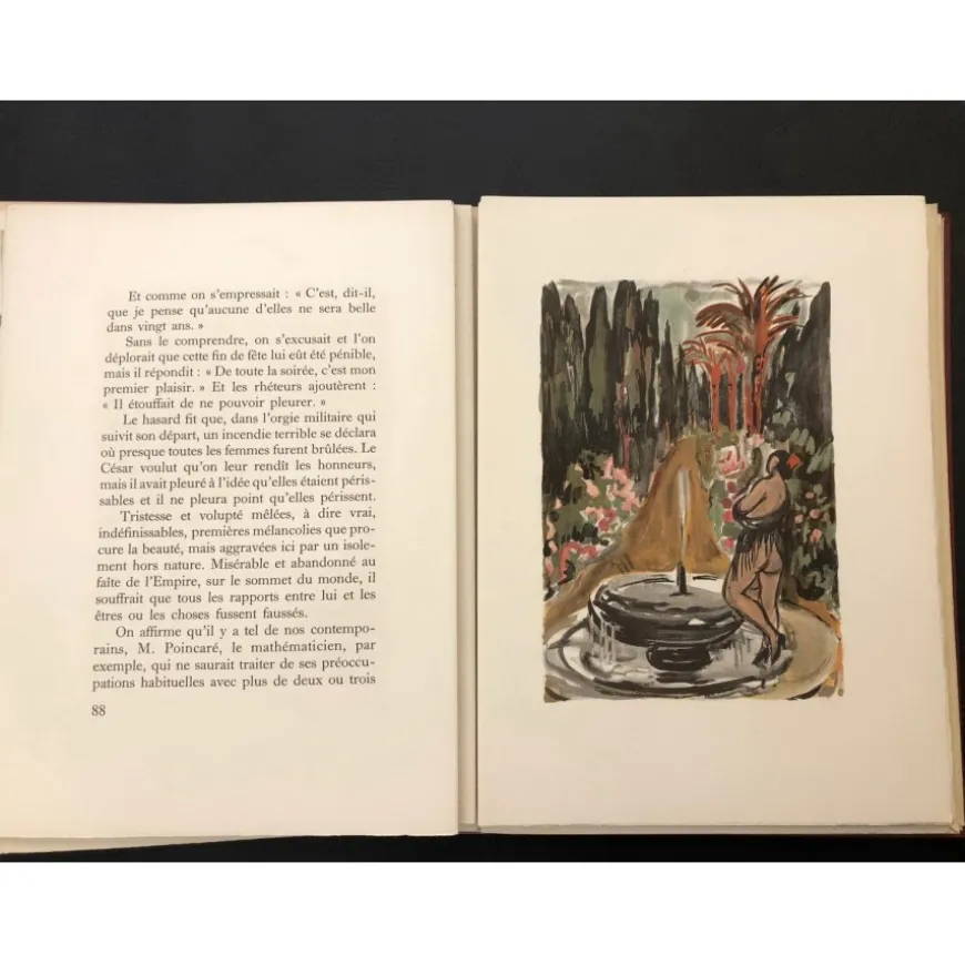 BRAYER Yves - Ouvrage illustré "Du sang, de la volupté et de la Mort" - Suite de 26 Lithographies originales en couleurs
