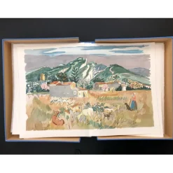 BRAYER Yves - Ouvrage illustré "En Provence" - 8 Lithographies originales en couleurs