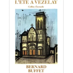 BUFFET Bernard - Affiche "L'été à Vézelay" 91x65cm