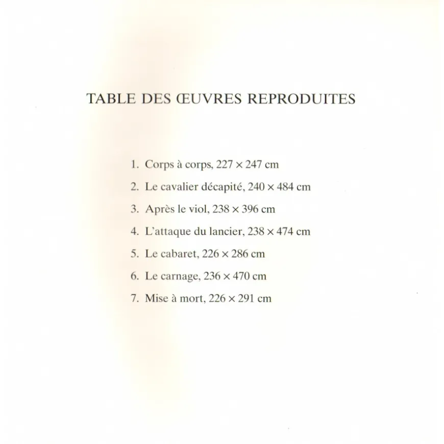 BUFFET Bernard - Catalogue d'exposition " L'empire ou les plaisirs de la guerre "